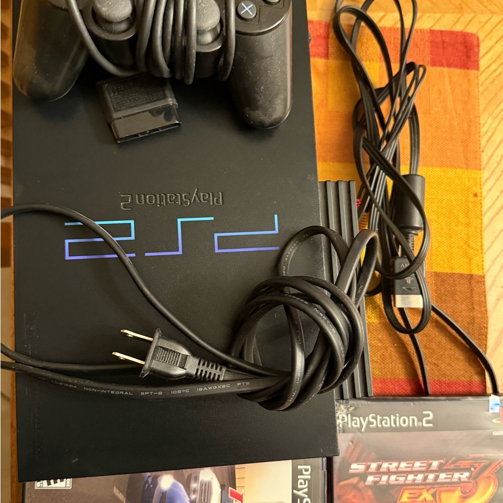 Sony Black PlayStation 2 Console with Network Adaptor